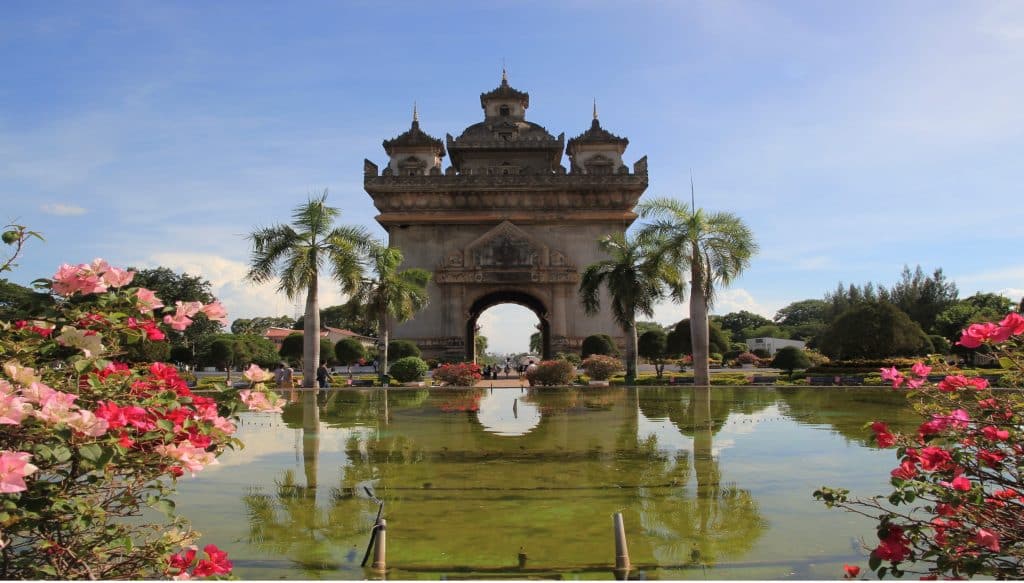 Triomfboog Patuxai in Vientiane, Laos
