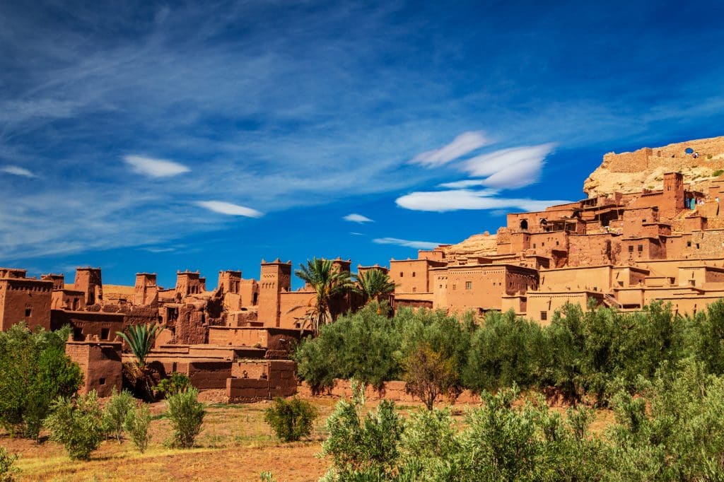 Traditioneel lemen dorp Ait Ben Haddou in Marokko