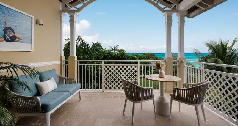 Terras met uitzicht bij Sandals Royal Caribbean