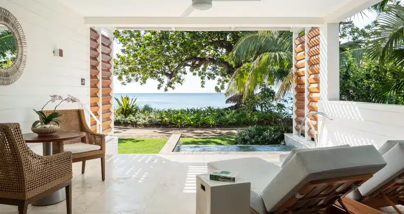Suite met veranda en uitzicht op zee Saint Lucia