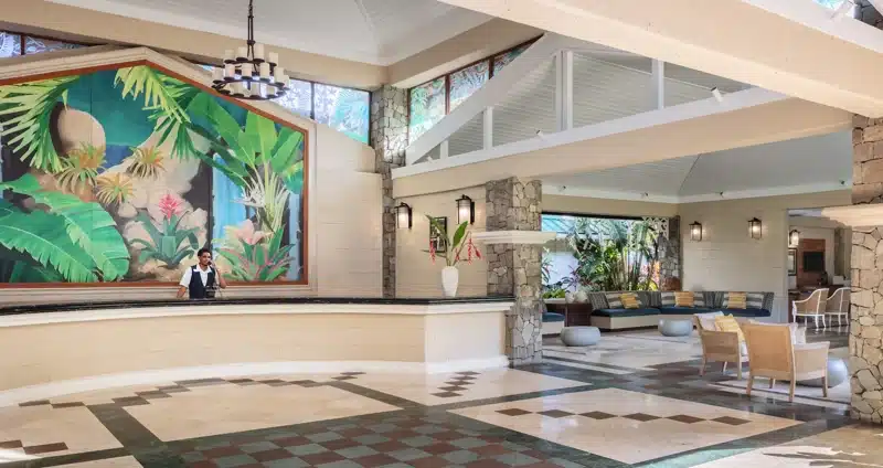 Lobby van Sandals Halcyon Beach in Saint Lucia