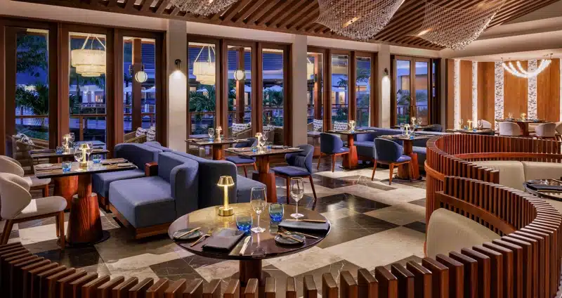 Sfeervol restaurantinterieur Sandals Saint Vincent