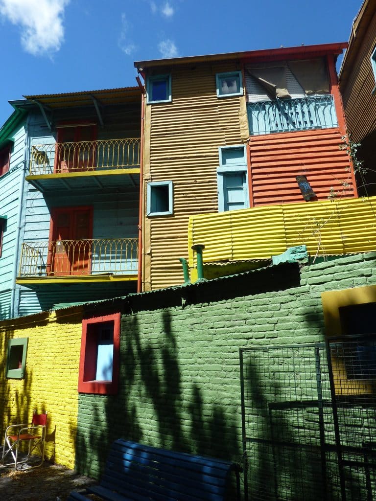 Kleurrijke gevels in La Boca, Buenos Aires, Argentinië