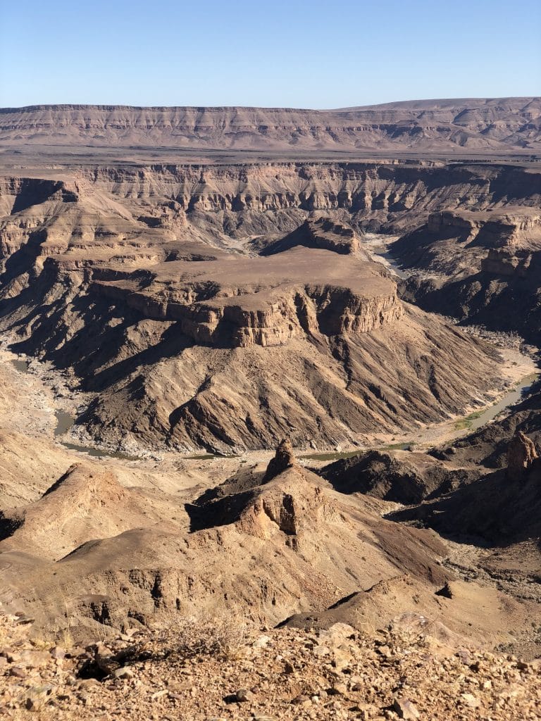 Uitzicht op de Fish River Canyon in Namibië