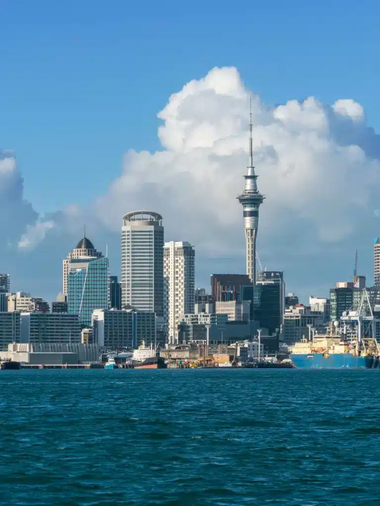 Skyline van Auckland met Sky Tower in Nieuw-Zeeland | Nieuws-zeeland per camper