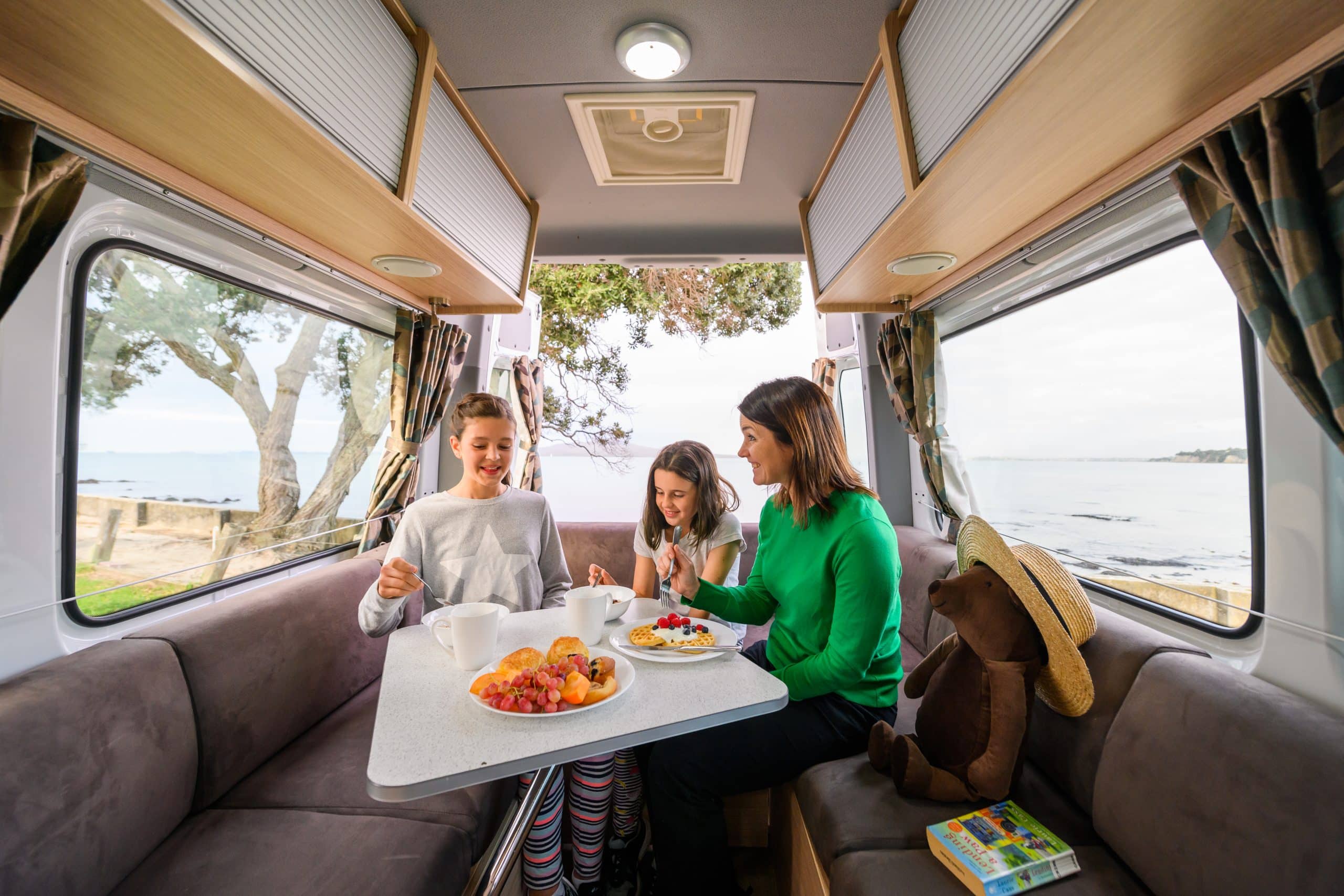 Eten met kinderen in camper in Nieuw-Zeeland