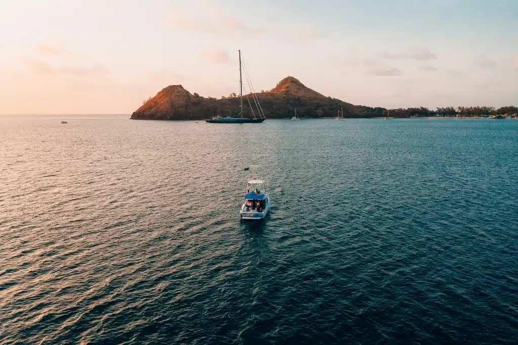 Saint Lucia vanaf het water