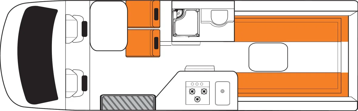 Dagindeling Britz Venturer camper Nieuw-Zeeland