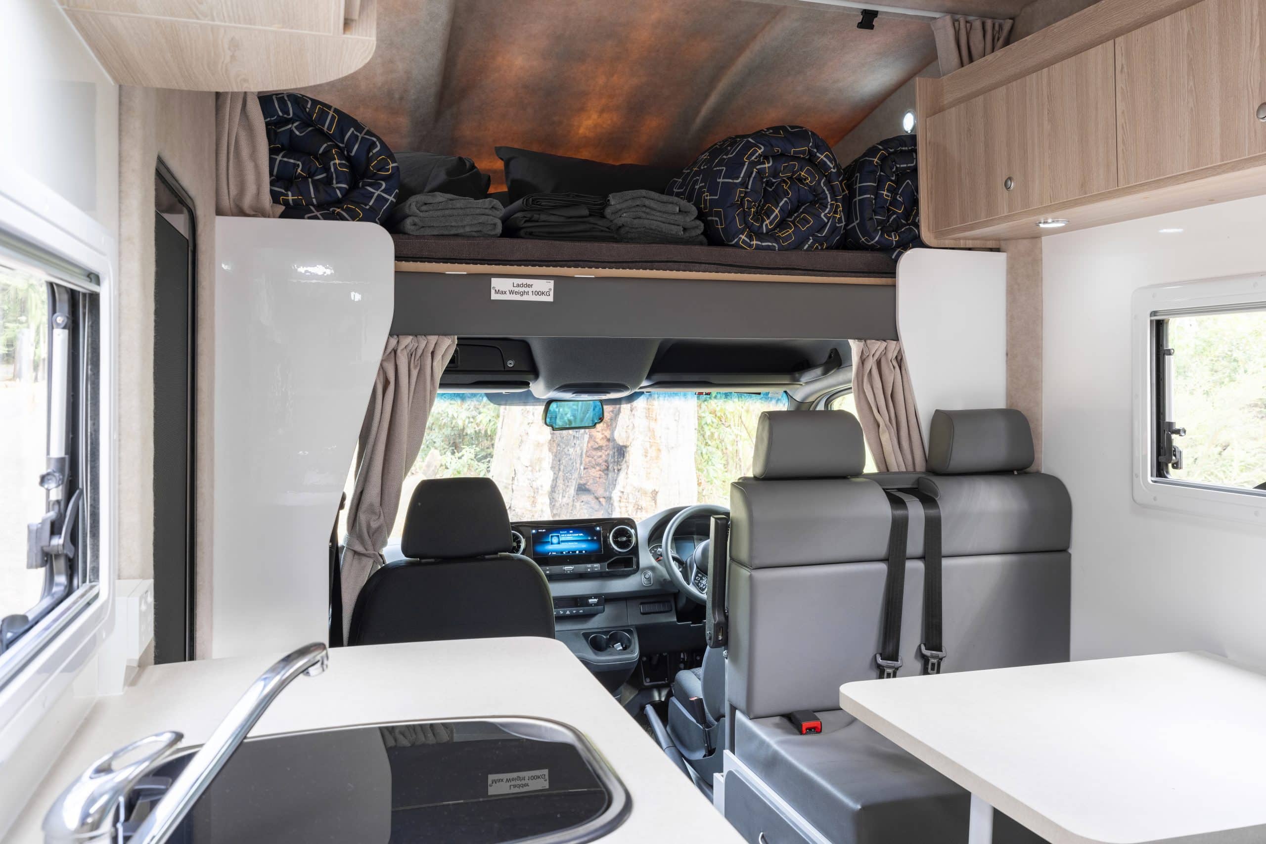 Australië - slaapruimte boven bestuurderscabine